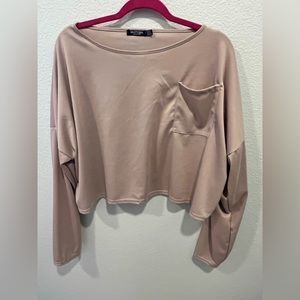 -NWOT NASTY GAL - LOUNGE SET Tan/Camel Color Two Piece Sz20